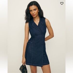 Reformation Savannah Denim Dress NWT